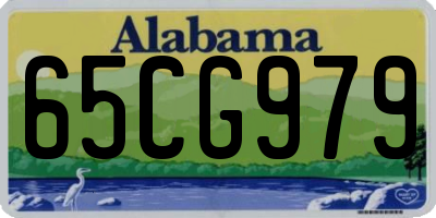 AL license plate 65CG979