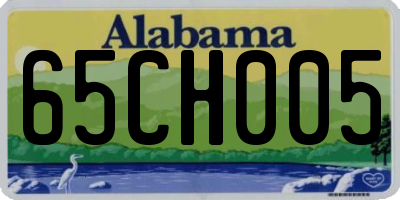 AL license plate 65CH005