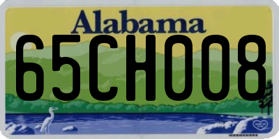 AL license plate 65CH008