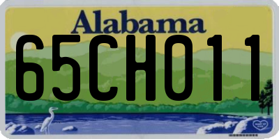 AL license plate 65CH011