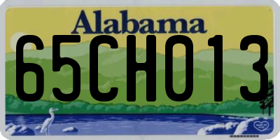 AL license plate 65CH013