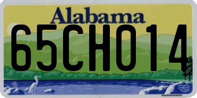 AL license plate 65CH014