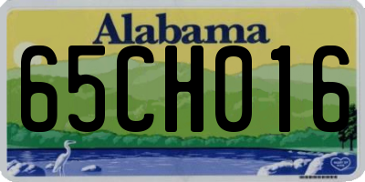 AL license plate 65CH016