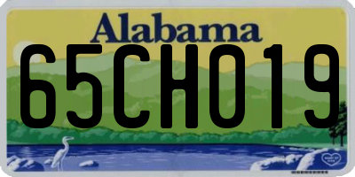 AL license plate 65CH019