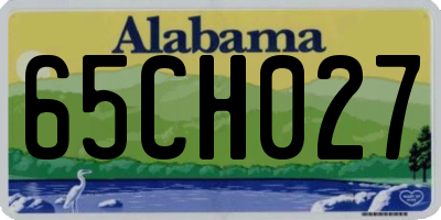 AL license plate 65CH027