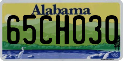 AL license plate 65CH030