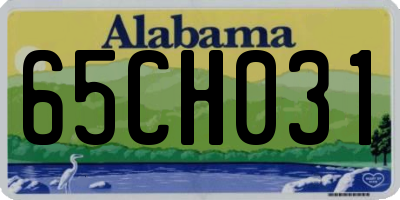AL license plate 65CH031