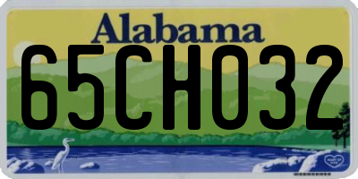 AL license plate 65CH032