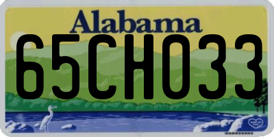 AL license plate 65CH033