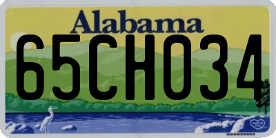 AL license plate 65CH034