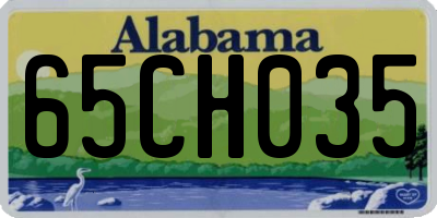 AL license plate 65CH035