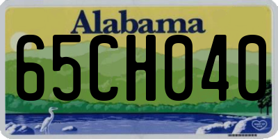 AL license plate 65CH040
