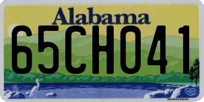 AL license plate 65CH041