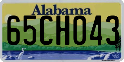 AL license plate 65CH043