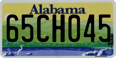 AL license plate 65CH045