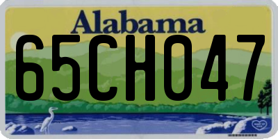 AL license plate 65CH047
