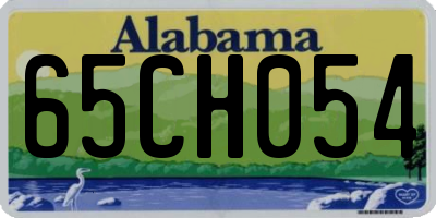 AL license plate 65CH054