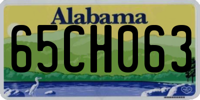 AL license plate 65CH063