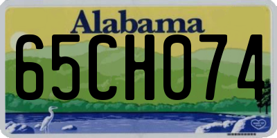 AL license plate 65CH074
