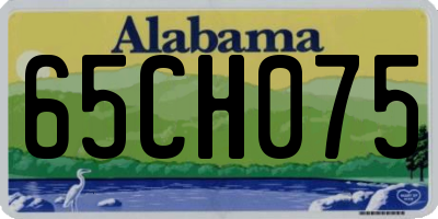 AL license plate 65CH075
