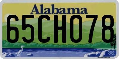 AL license plate 65CH078