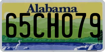 AL license plate 65CH079
