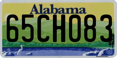 AL license plate 65CH083