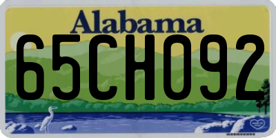 AL license plate 65CH092