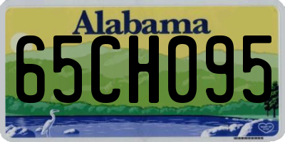 AL license plate 65CH095