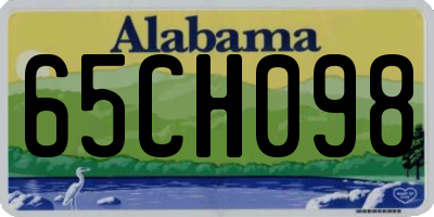 AL license plate 65CH098