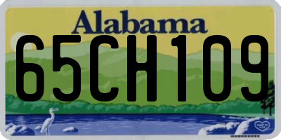AL license plate 65CH109