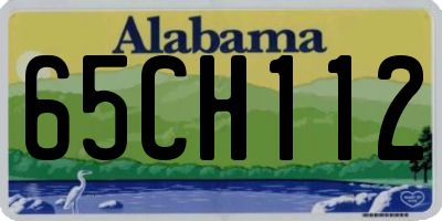 AL license plate 65CH112