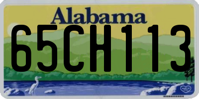 AL license plate 65CH113