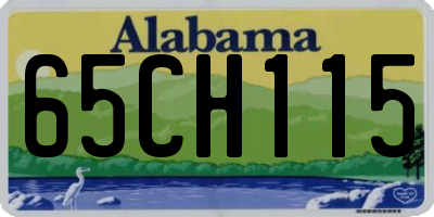 AL license plate 65CH115