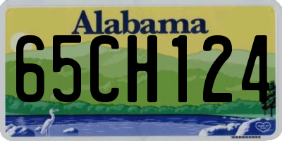 AL license plate 65CH124
