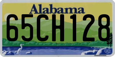 AL license plate 65CH128