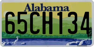 AL license plate 65CH134