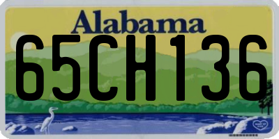AL license plate 65CH136