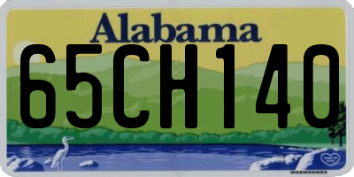 AL license plate 65CH140