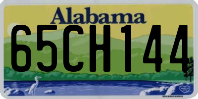 AL license plate 65CH144