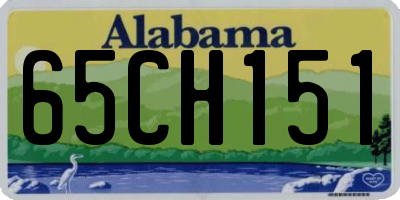 AL license plate 65CH151