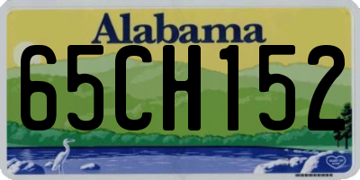 AL license plate 65CH152