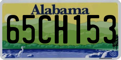 AL license plate 65CH153