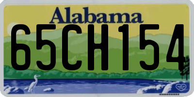 AL license plate 65CH154