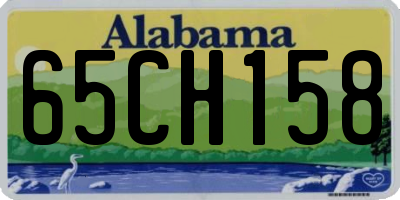 AL license plate 65CH158
