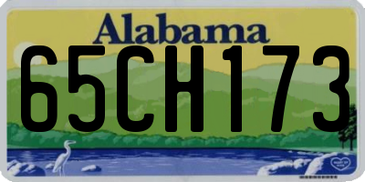 AL license plate 65CH173