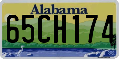 AL license plate 65CH174