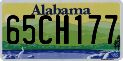 AL license plate 65CH177