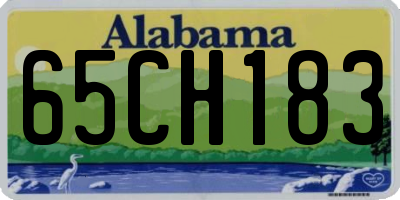 AL license plate 65CH183