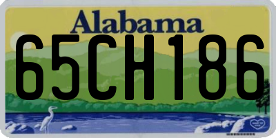 AL license plate 65CH186